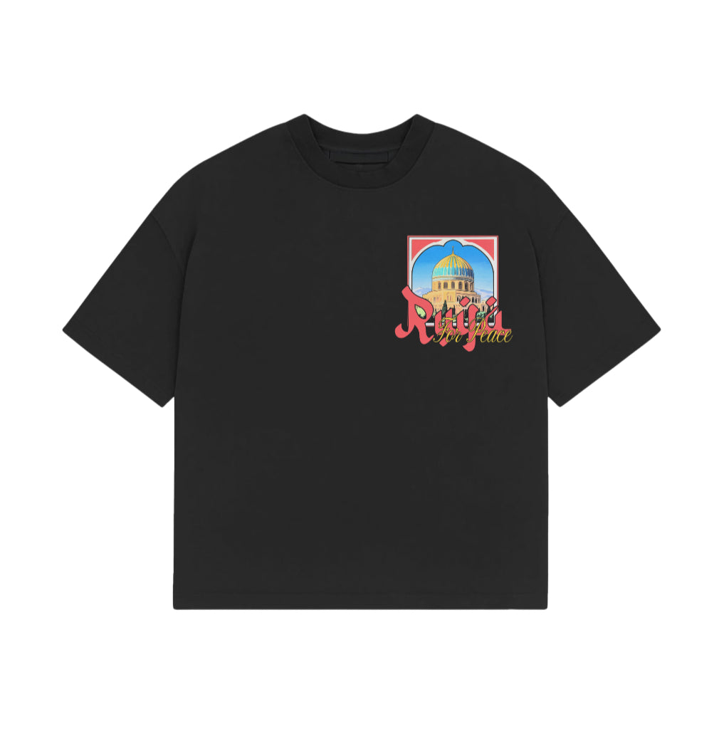 For Peace Tee- “Premium”Oversized Tee In Black