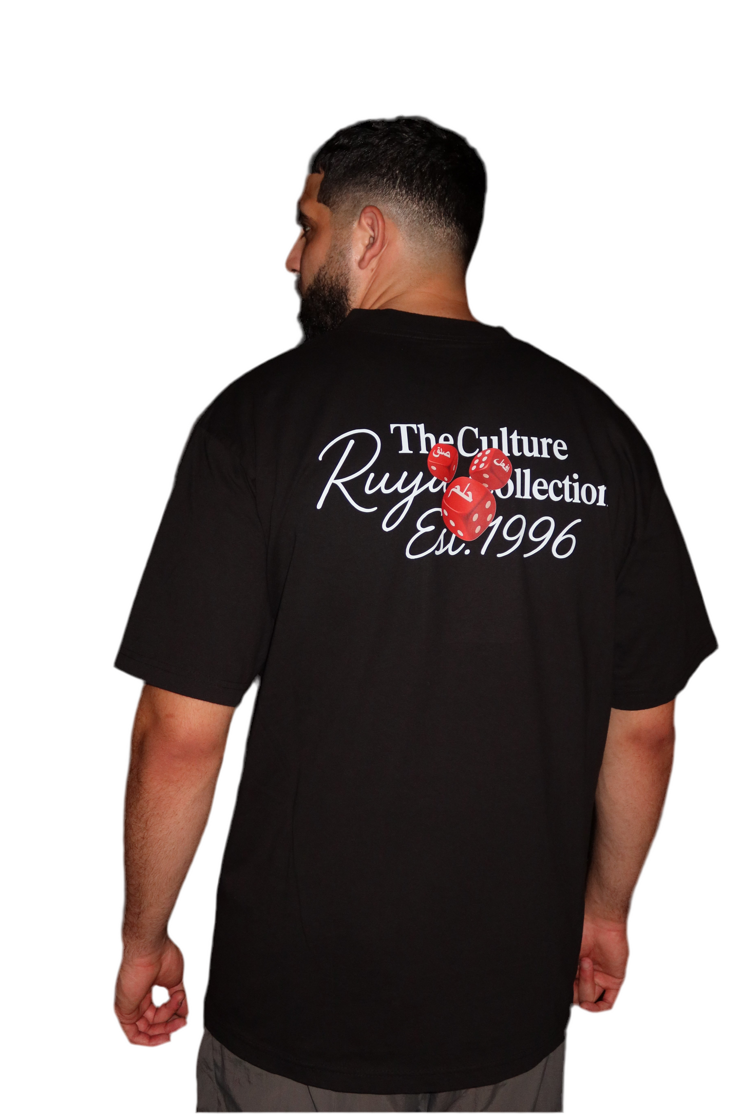 The Dice Tee- “Premium” Oversized Tee In Black