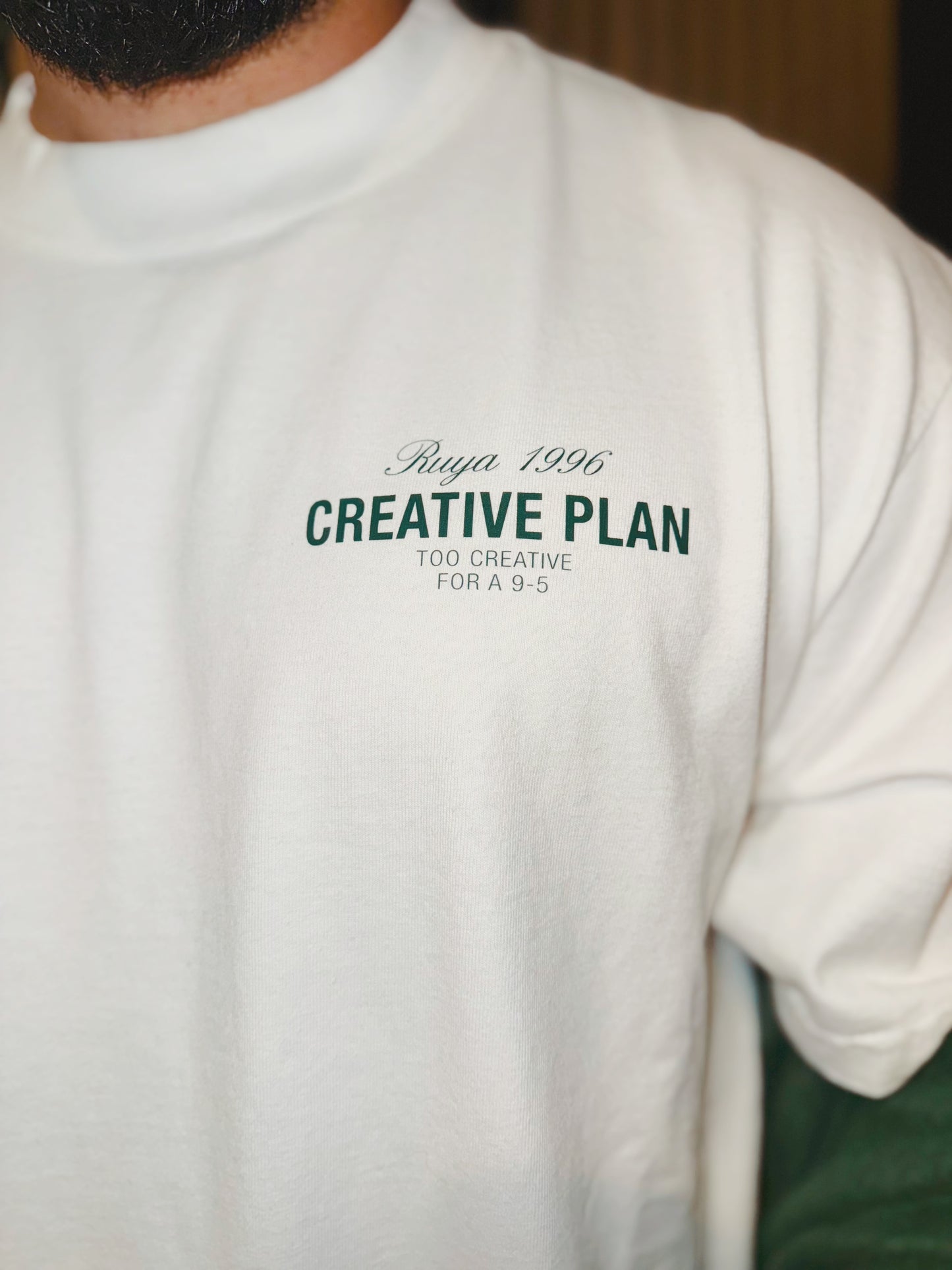 Creative Plan Tee - White & Pine