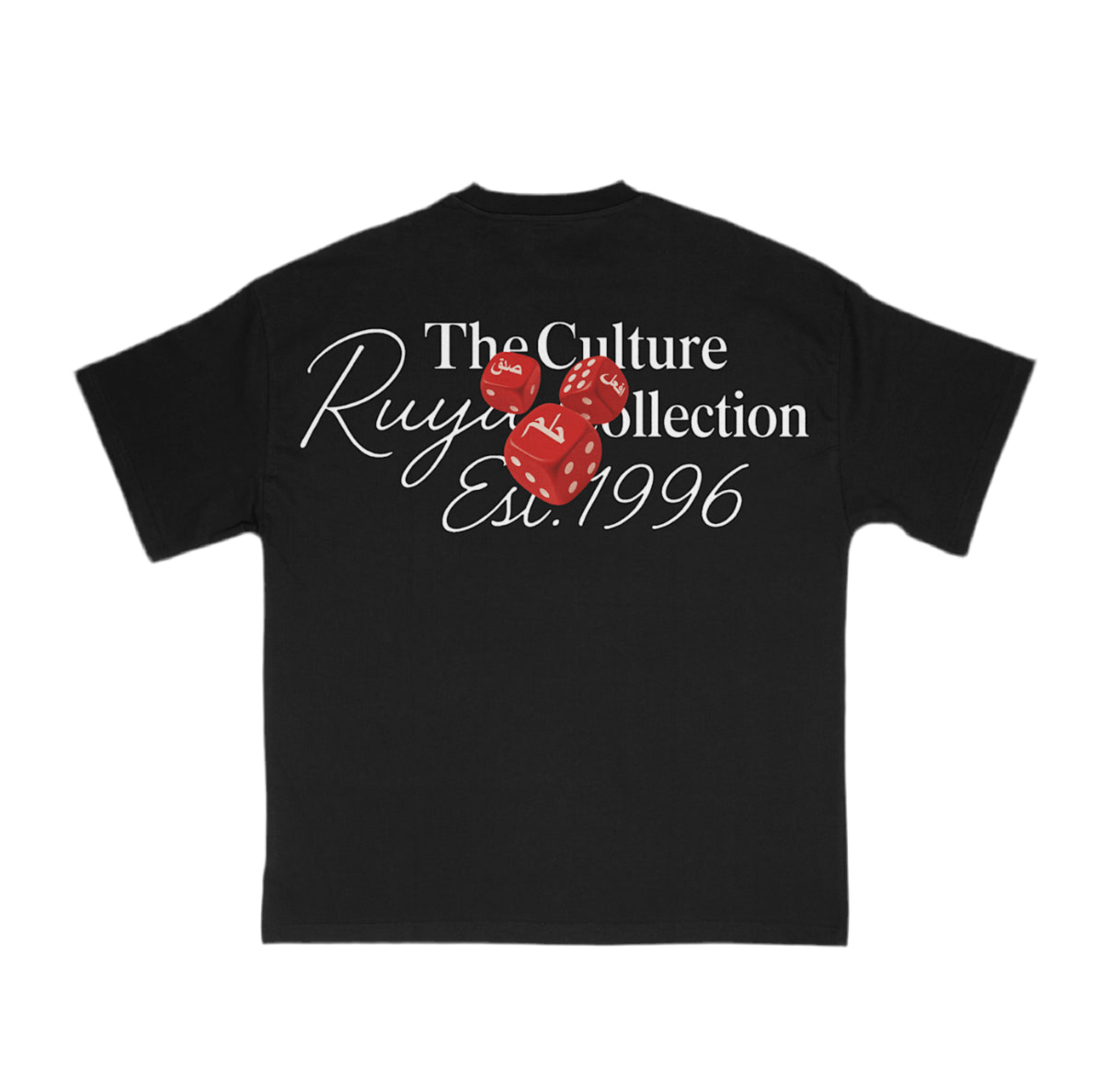 The Dice Tee- “Premium” Oversized Tee In Black