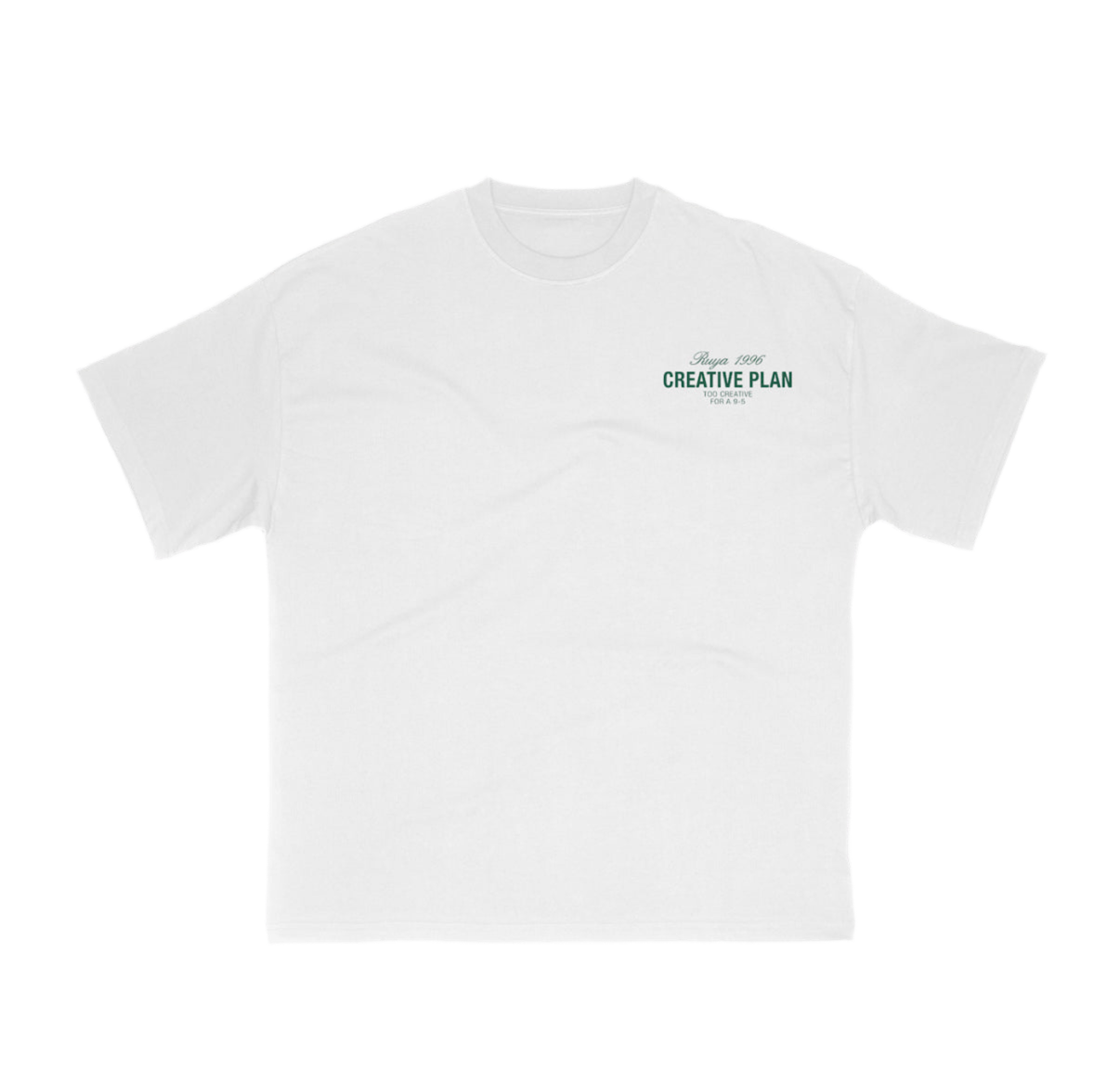 Creative Plan Tee - White & Pine
