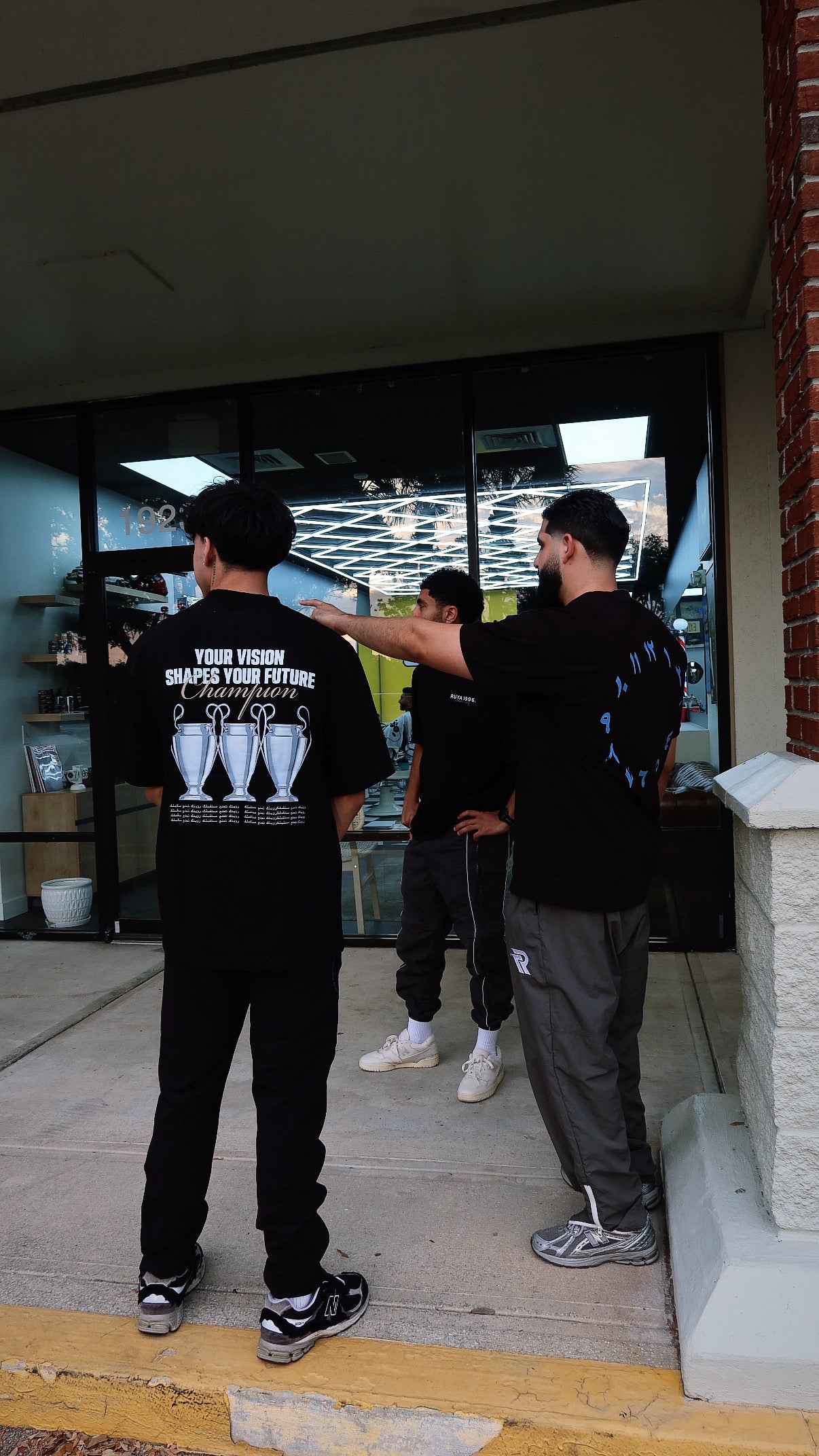 Creative Plan Tee - Black & Powder Blue⭐️