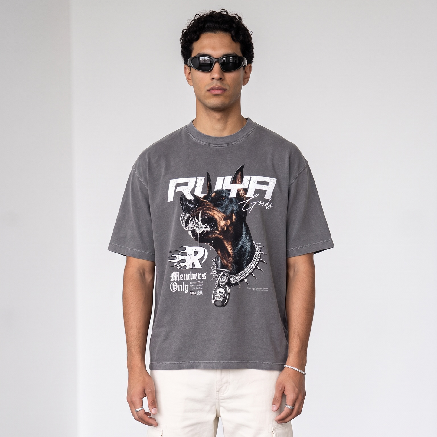 Doberman Tee | Vintage Wash Boxy Tee | Pre-Order