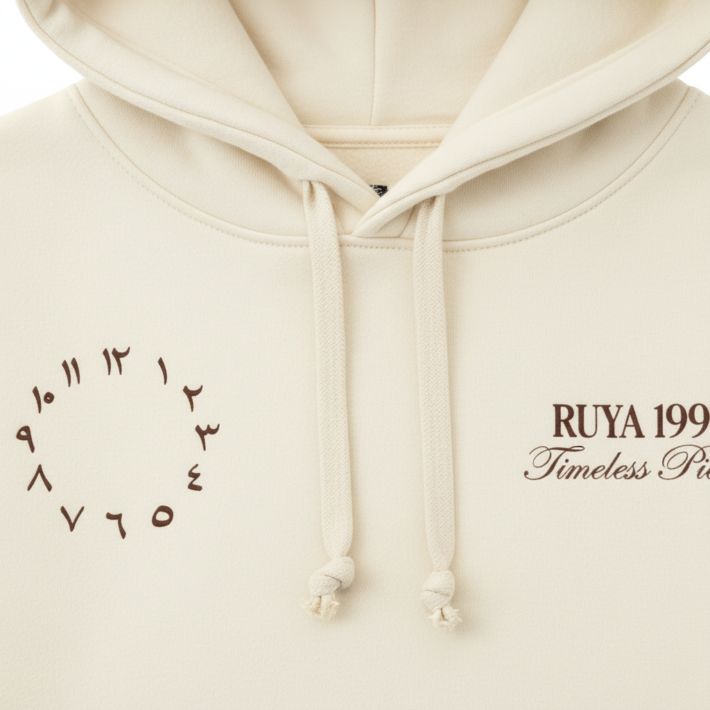 Cream Hoodie Detail