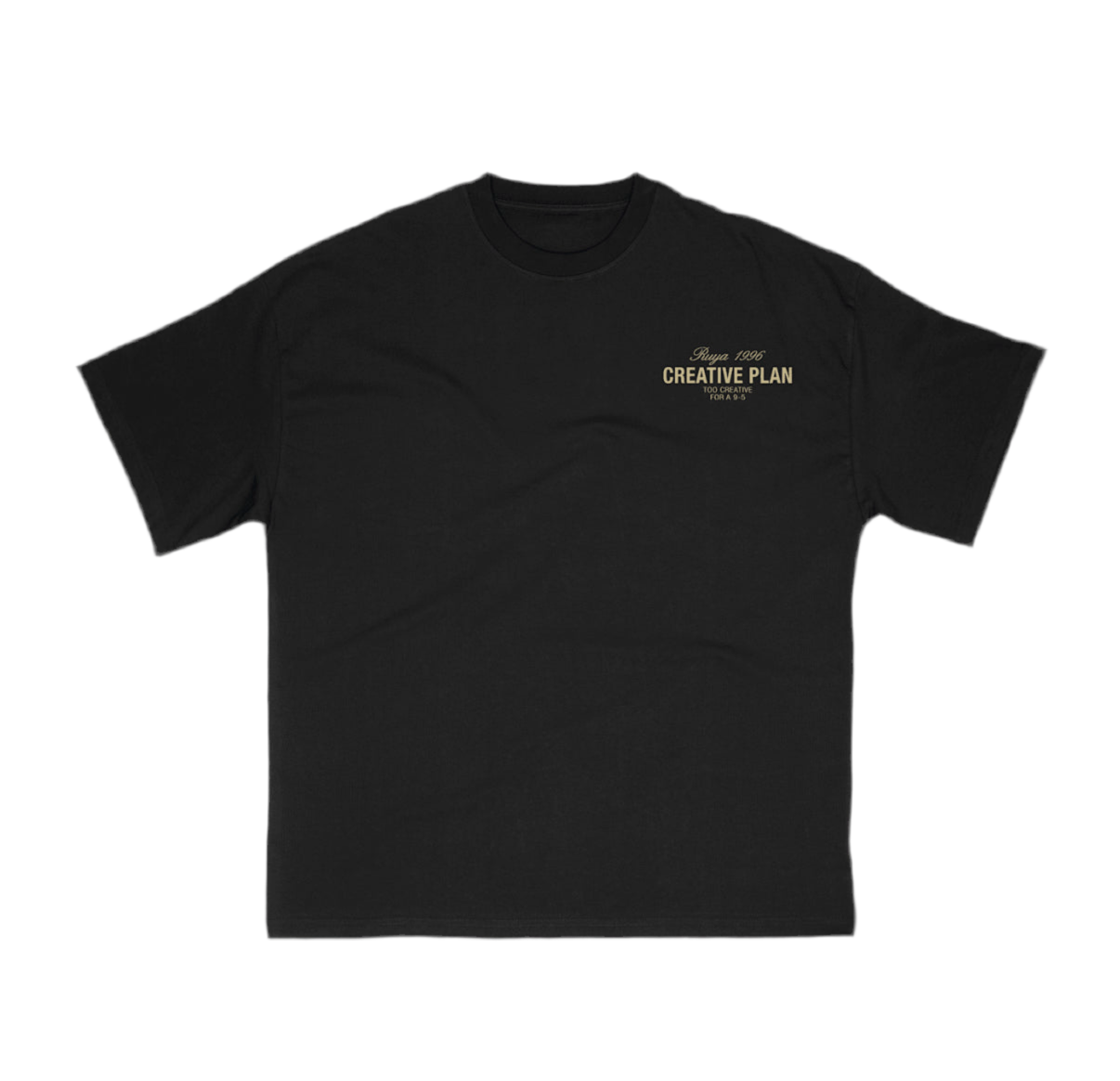 Creative Plan Tee - Black & Tan