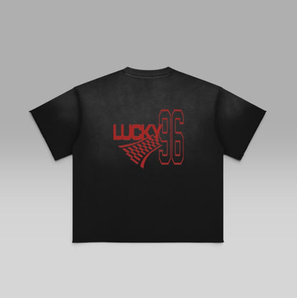The Lucky 96 | Sun Fade Distressed Tee | Oversized | Pre-Order