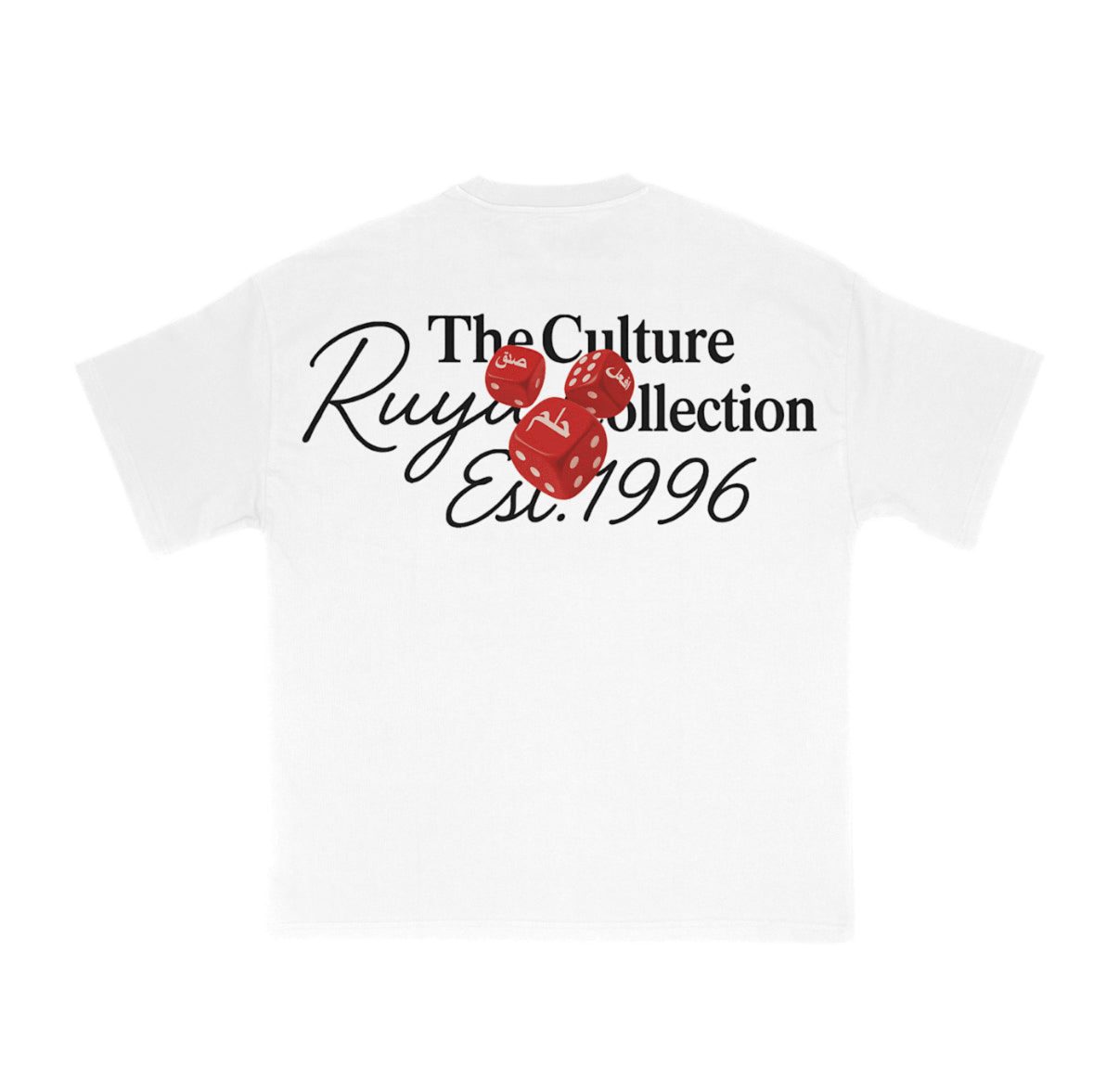 The Dice Tee- “Premium” Oversized Tee In White