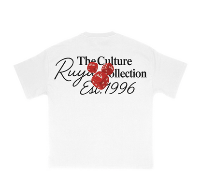 The Dice Tee- “Premium” Oversized Tee In White