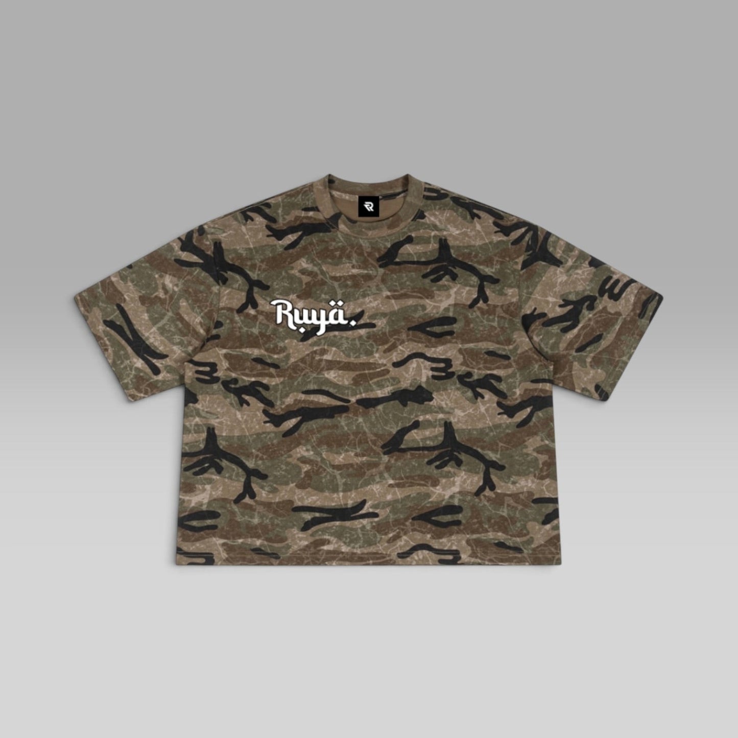 Reverse Tee | Camo Oversized Box Tee | Pre-order