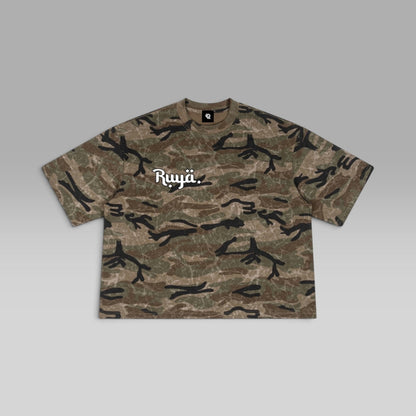 Reverse Tee | Camo Oversized Box Tee | Pre-order