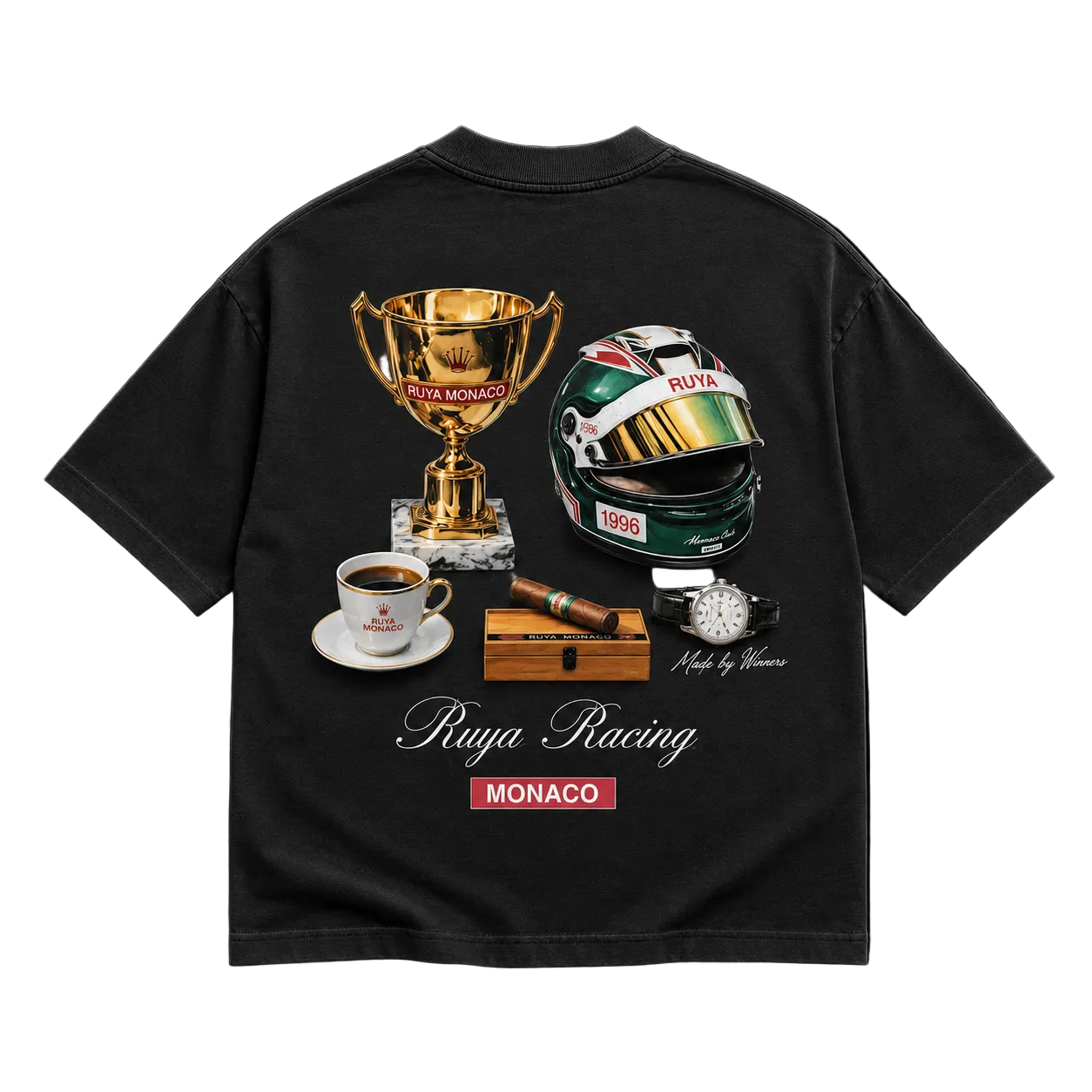 RUYA Monaco Racing | Premium Heavy Weight Tee | 2-Colors