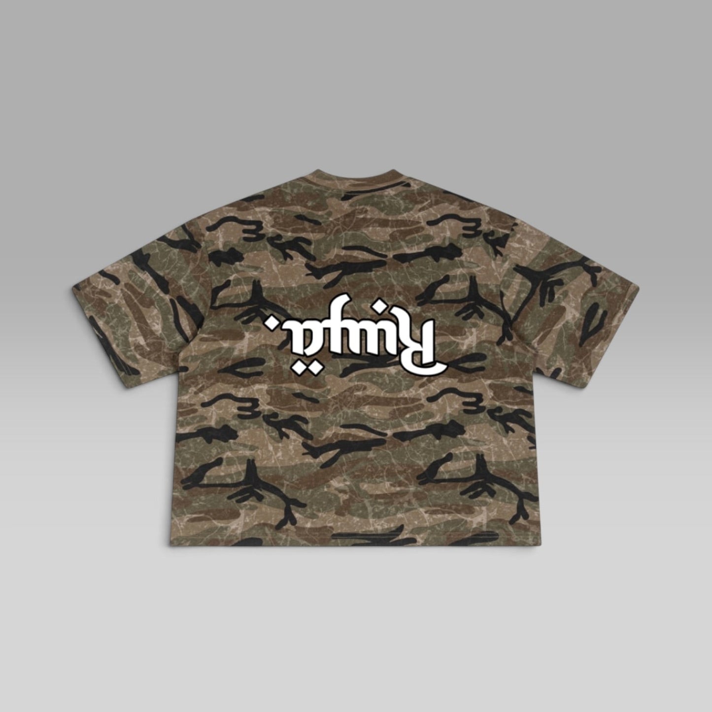 Reverse Tee | Camo Oversized Box Tee | Pre-order