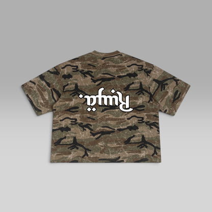 Reverse Tee | Camo Oversized Box Tee | Pre-order