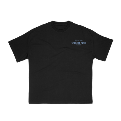 Creative Plan Tee - Black & Powder Blue⭐️