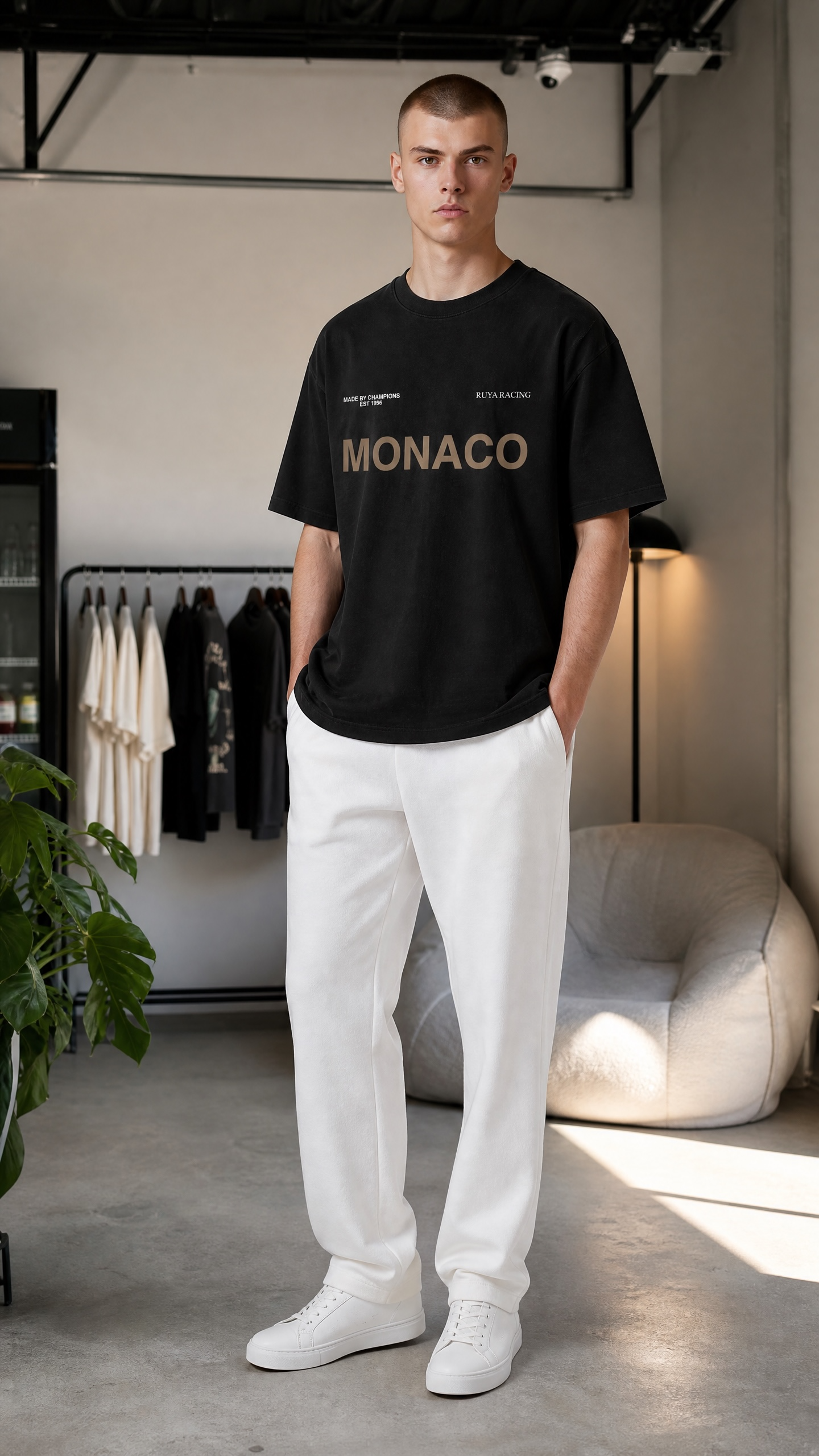 RUYA Monaco Racing | Premium Heavy Weight Tee | 2-Colors