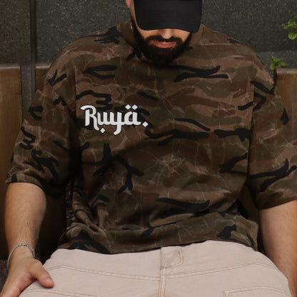 Reverse Tee | Camo Oversized Box Tee | Pre-order