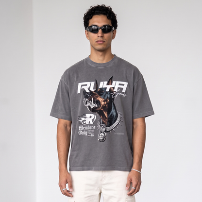 Doberman Tee | Vintage Wash Boxy Tee | Pre-Order