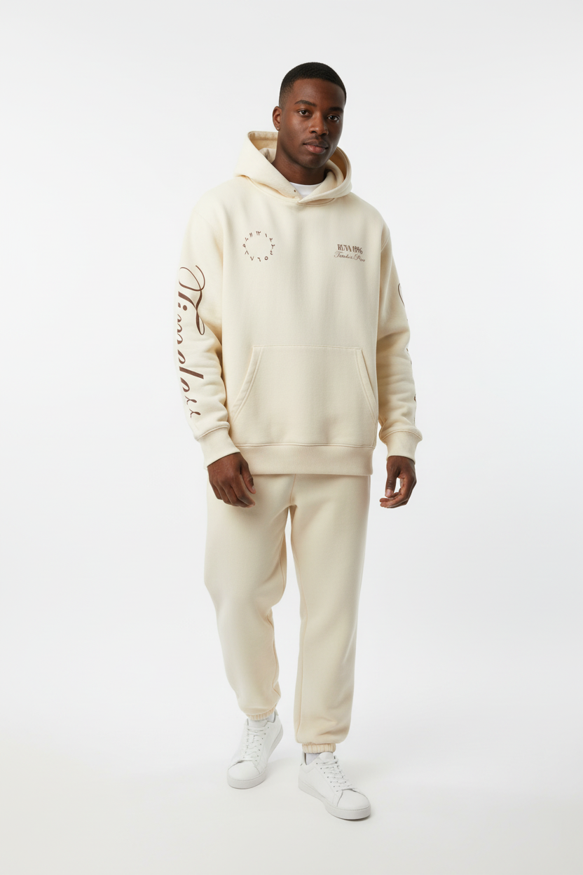 Cream Hoodie Lifestyle