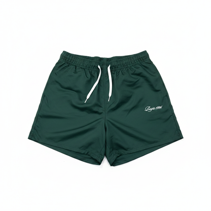 Forest Green Shorts - White Background